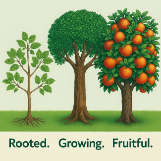 Rooted. Growing. Fruitful